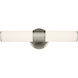 Sashi LED 18 inch Brushed Nickel Bath Bar Wall Light, Small