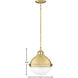 Fletcher 2 Light 13.5 inch Satin Brass Indoor Pendant Ceiling Light