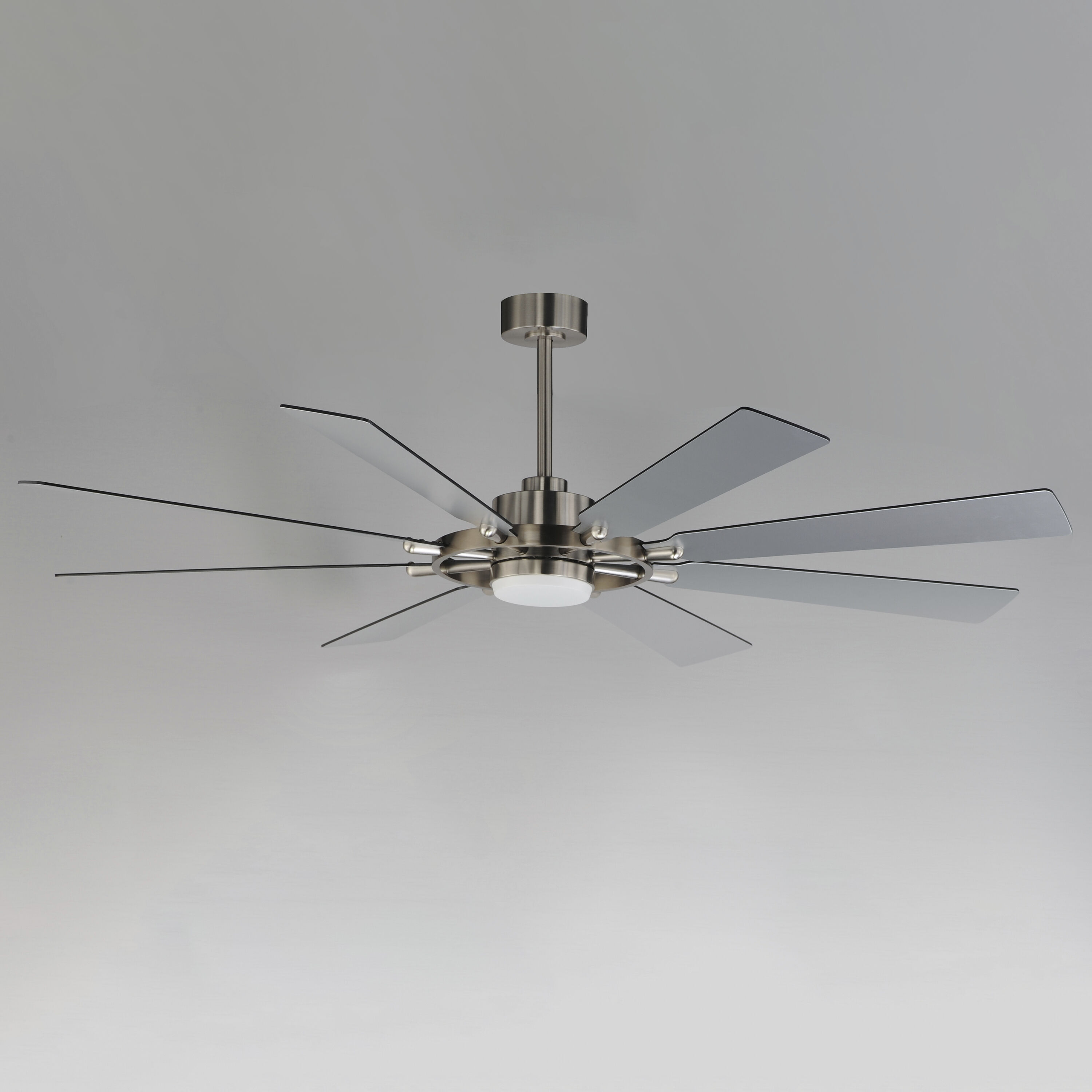 Helm 72 inch Satin Nickel Indoor Ceiling Fan
