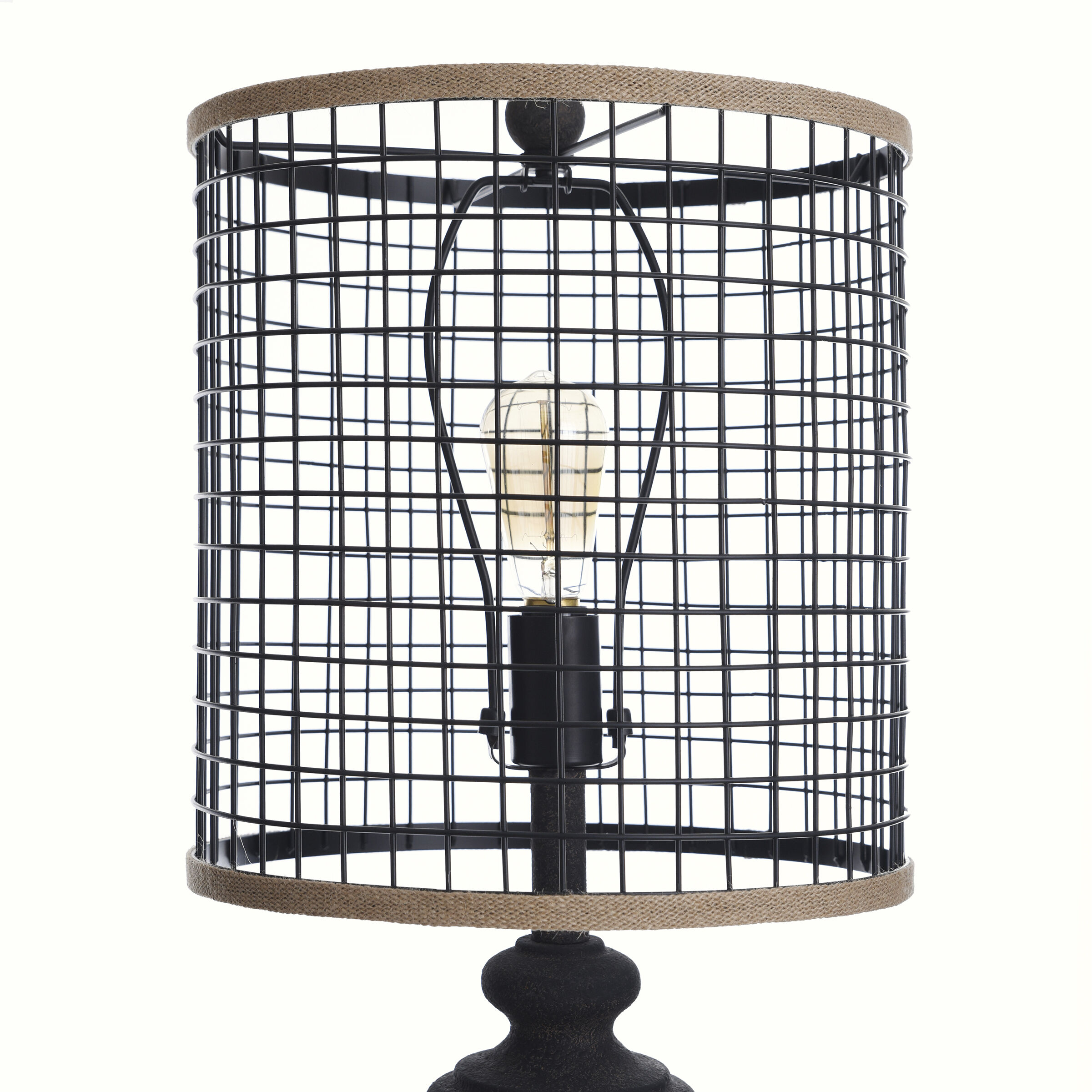 Signature 64 inch 100 watt Black Metal Floor Lamp Portable Light