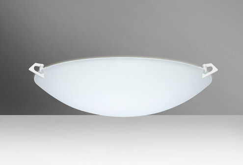 Sonya 20 LED 21 inch White Flush Mount Ceiling Light in Satin Frost Glass