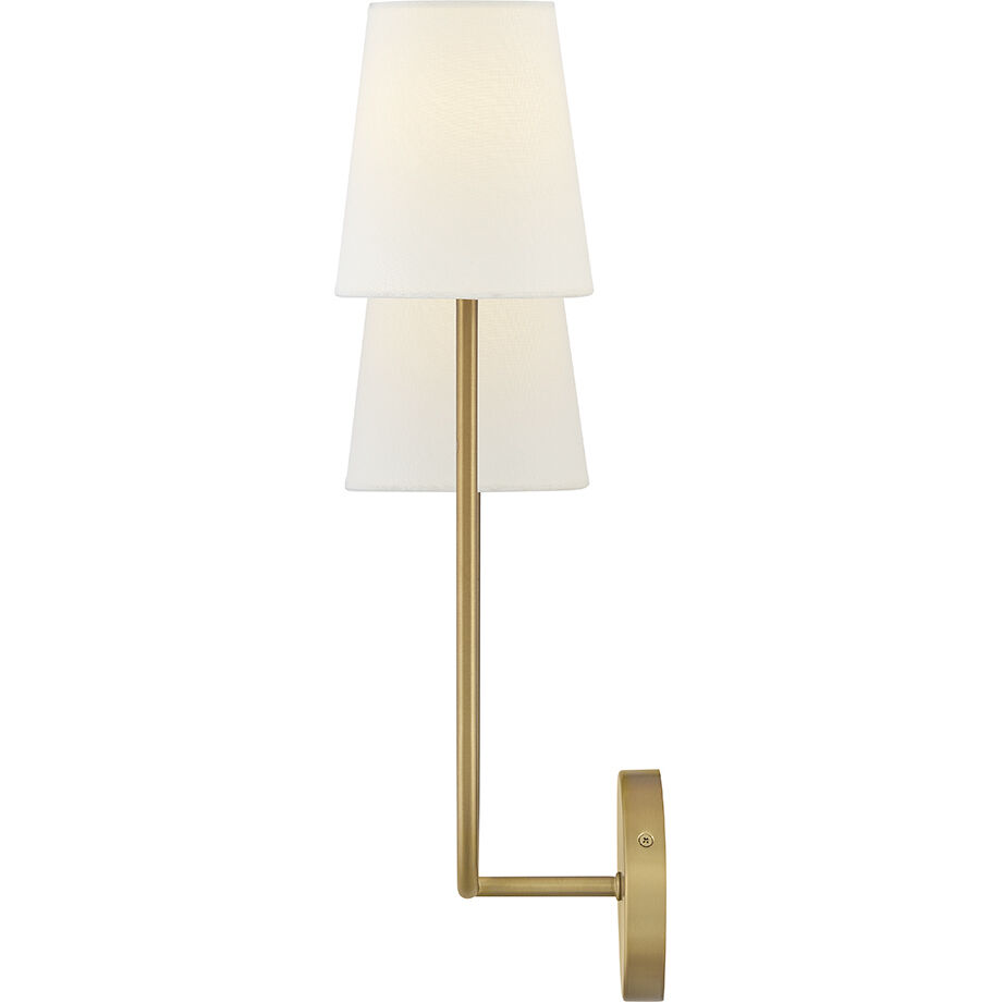 Cora Sconce Wall Light in Lacquered Brass