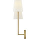 Cora Sconce Wall Light in Lacquered Brass