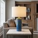 kate spade new york Lauren 26.13 inch 75 watt Deep Ocean Crackle Table Lamp Portable Light