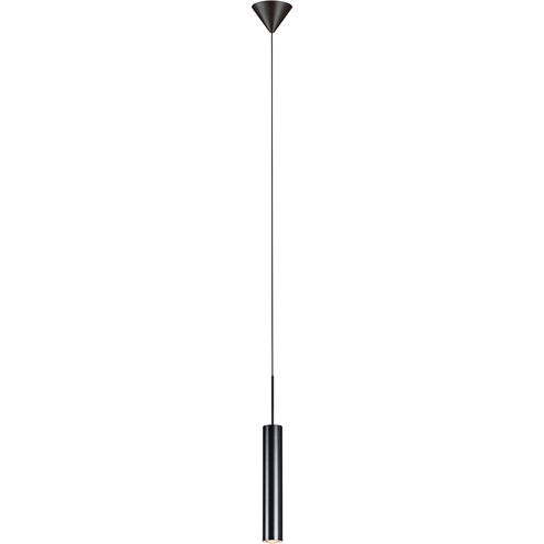 Focus 1 Light 5 inch Satin Dark Gray Pendant Ceiling Light