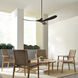 Maverick Coastal 60 inch Midnight Black with Midnight Black ASA Blades Ceiling Fan