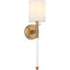 Fairburn LED 5 inch Aged Gold Brass Wall Sconce Wall Light