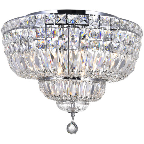 Stefania 8 Light 20 inch Chrome Bowl Flush Mount Ceiling Light