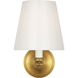 Marie Flanigan Tess LED 6 inch Soft Brass Single Sconce Wall Light