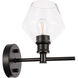 Gene 1 Light 6 inch Black Wall sconce Wall Light