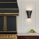 Brasserie 1 Light 12.5 inch Blackened Zinc and Heritage Bronze Wall Sconce Wall Light