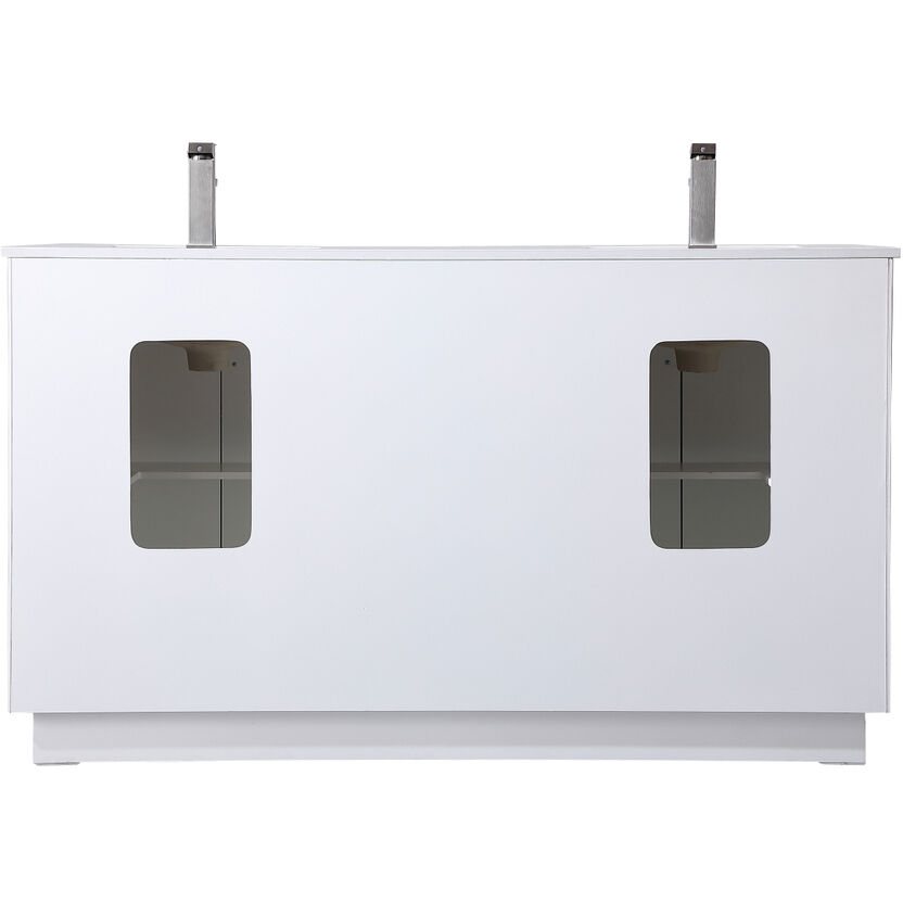 Hayes 60 X 22 X 35 inch White Vanity Sink Set