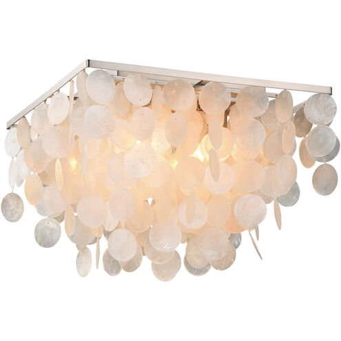Elsa LED 16 inch Satin Nickel Flush Mount Ceiling Light