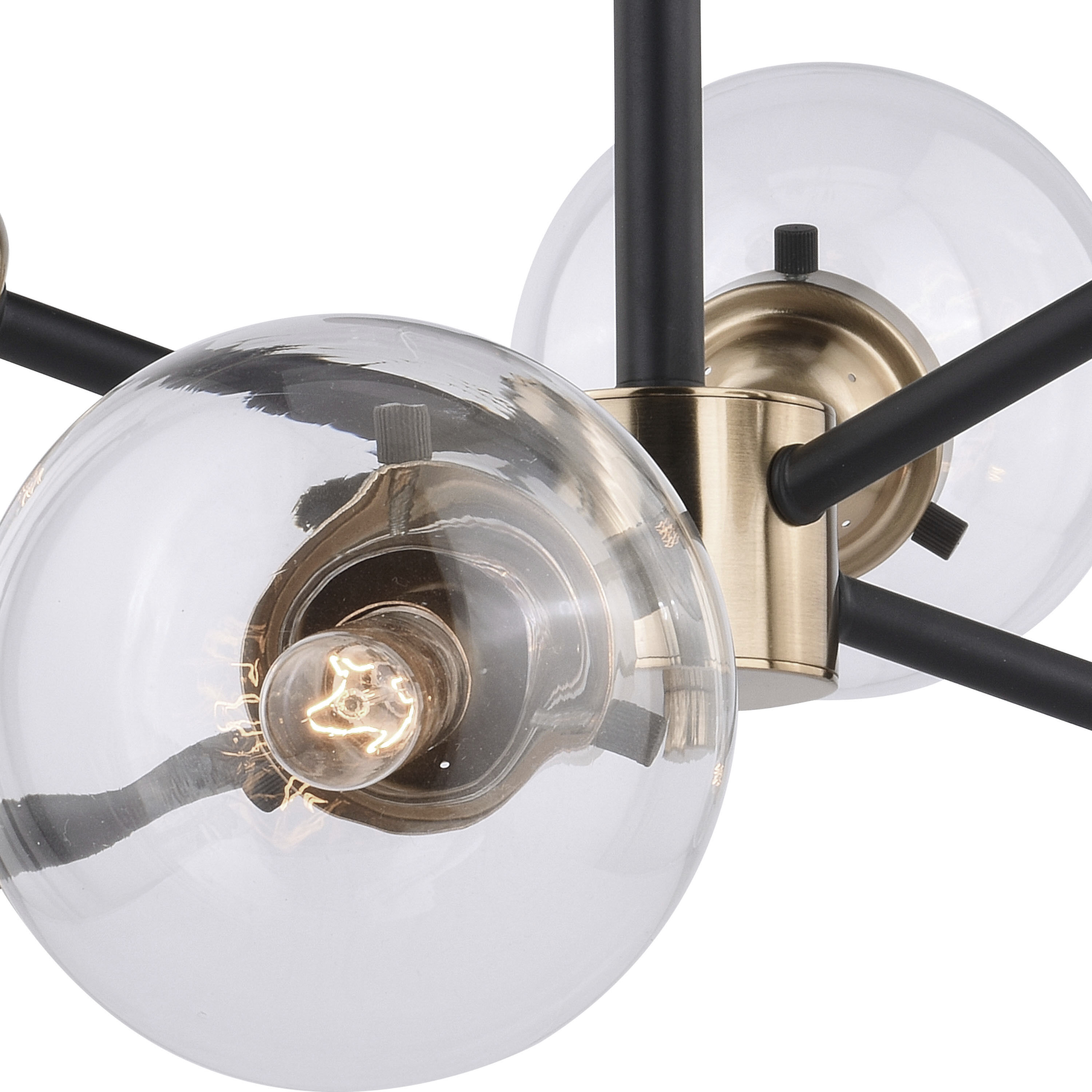 Orbit LED 25 inch Muted Brass and Oil Rubbed Bronze Semi-Flush Mount Ceiling Light