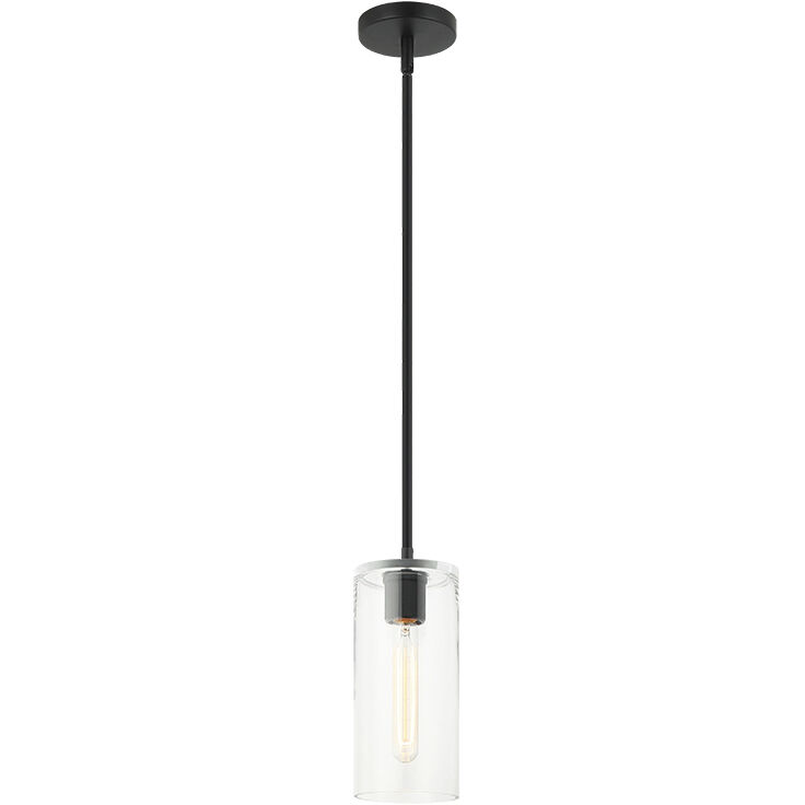 Lincoln 1 Light 4.75 inch Matte Black Pendant Ceiling Light