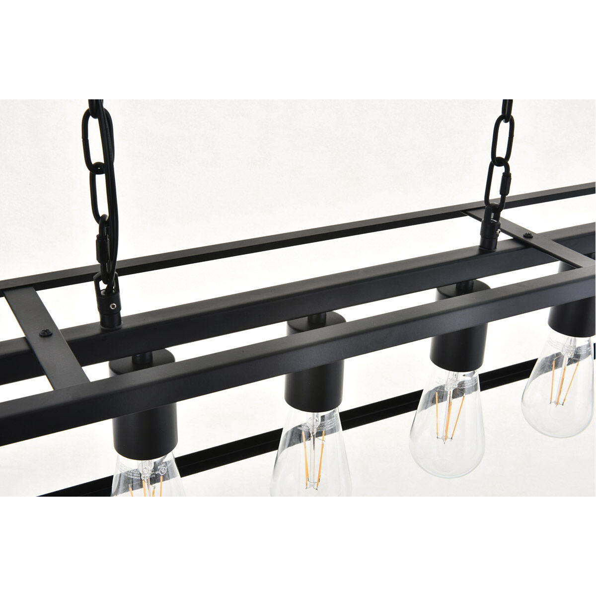 Resolute 5 Light 38 inch Black Pendant Ceiling Light