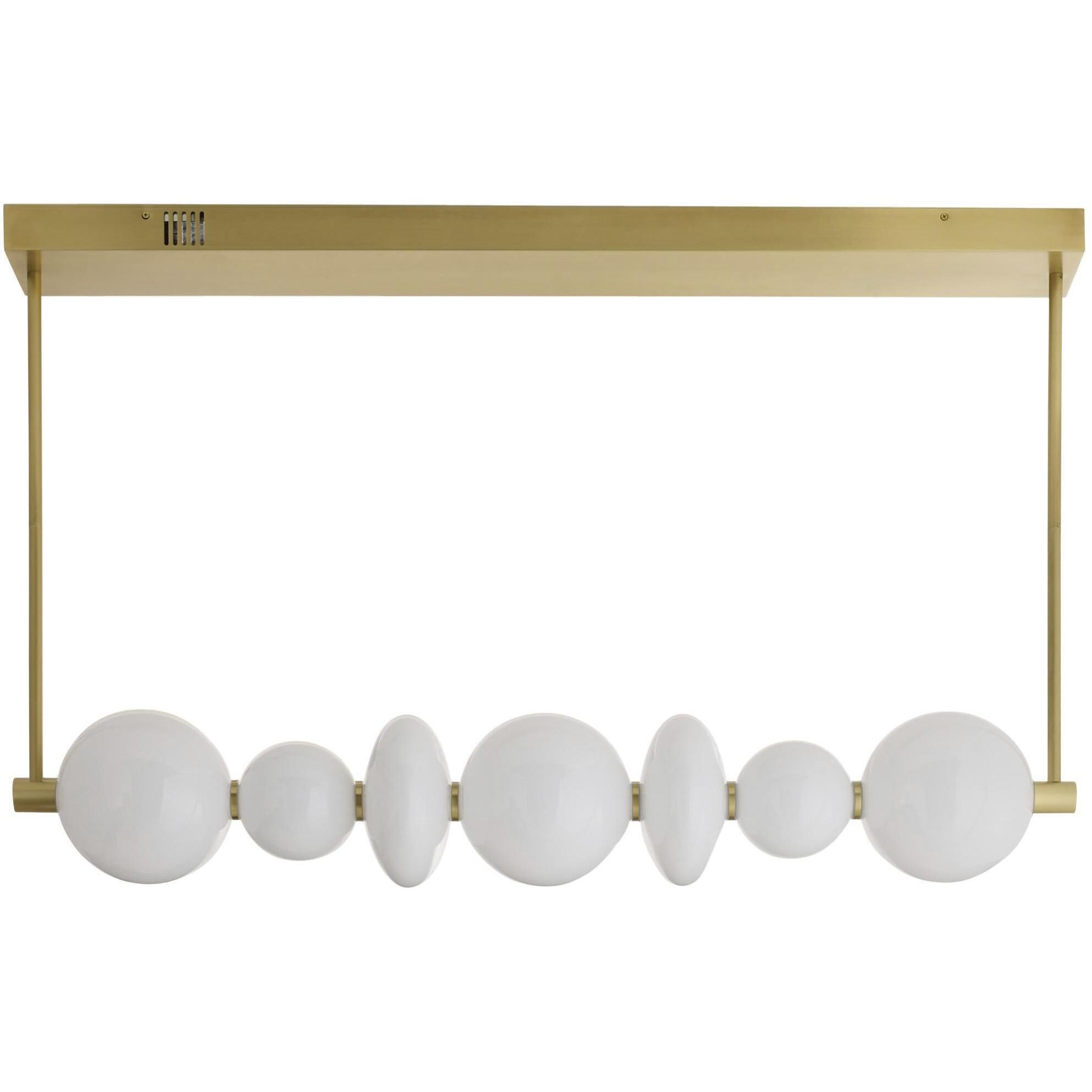 Raphael 1 Light 48 inch Antique Brass Chandelier Ceiling Light