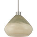 Elaris 1 Light 12.5 inch Brushed Nickel Pendant Ceiling Light