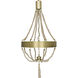 Alec 8 Light 24.5 inch Antique Brass Chandelier Ceiling Light
