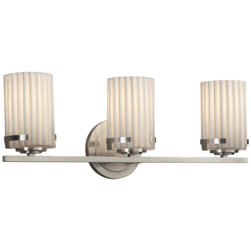 Limoges LED 22.75 inch Brushed Nickel Vanity Light Wall Light in 2100 Lm LED, Pleats