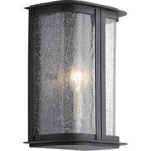 Timmin 1 Light 10.25 inch Distressed Black Outdoor Wall Mount, Small 