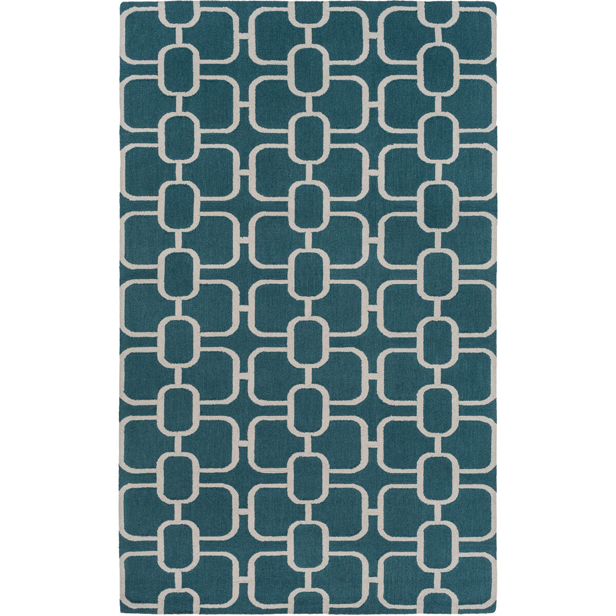 Lockhart 72 X 48 inch Green and Neutral Area Rug, Wool