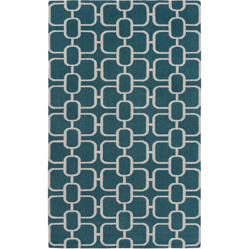 Lockhart 72 X 48 inch Green and Neutral Area Rug, Wool