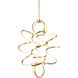 Synergy LED 31.5 inch Antique Brass Chandelier Ceiling Light