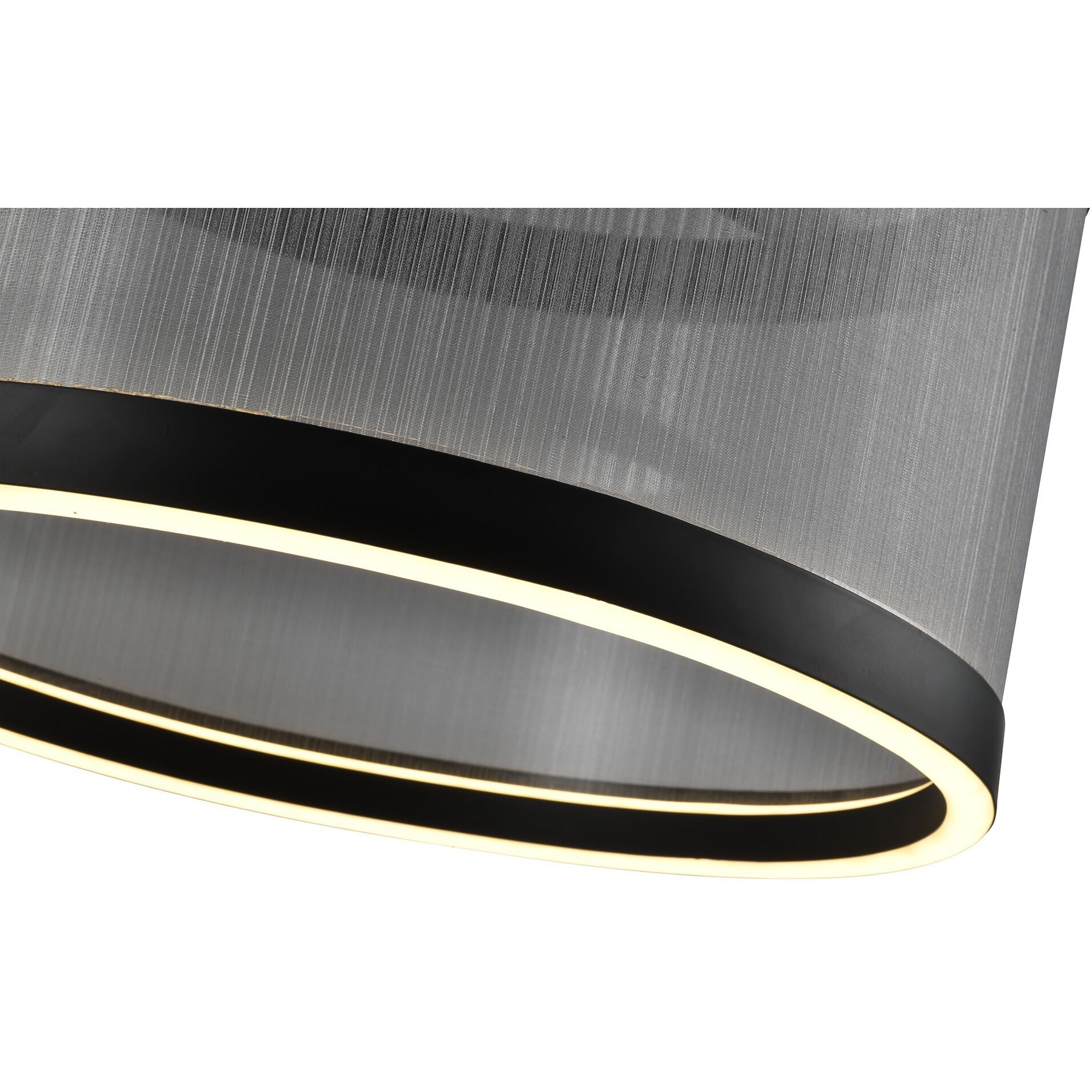 Cora LED 14.96 inch Black and Black Semi Flush Mount Ceiling Light