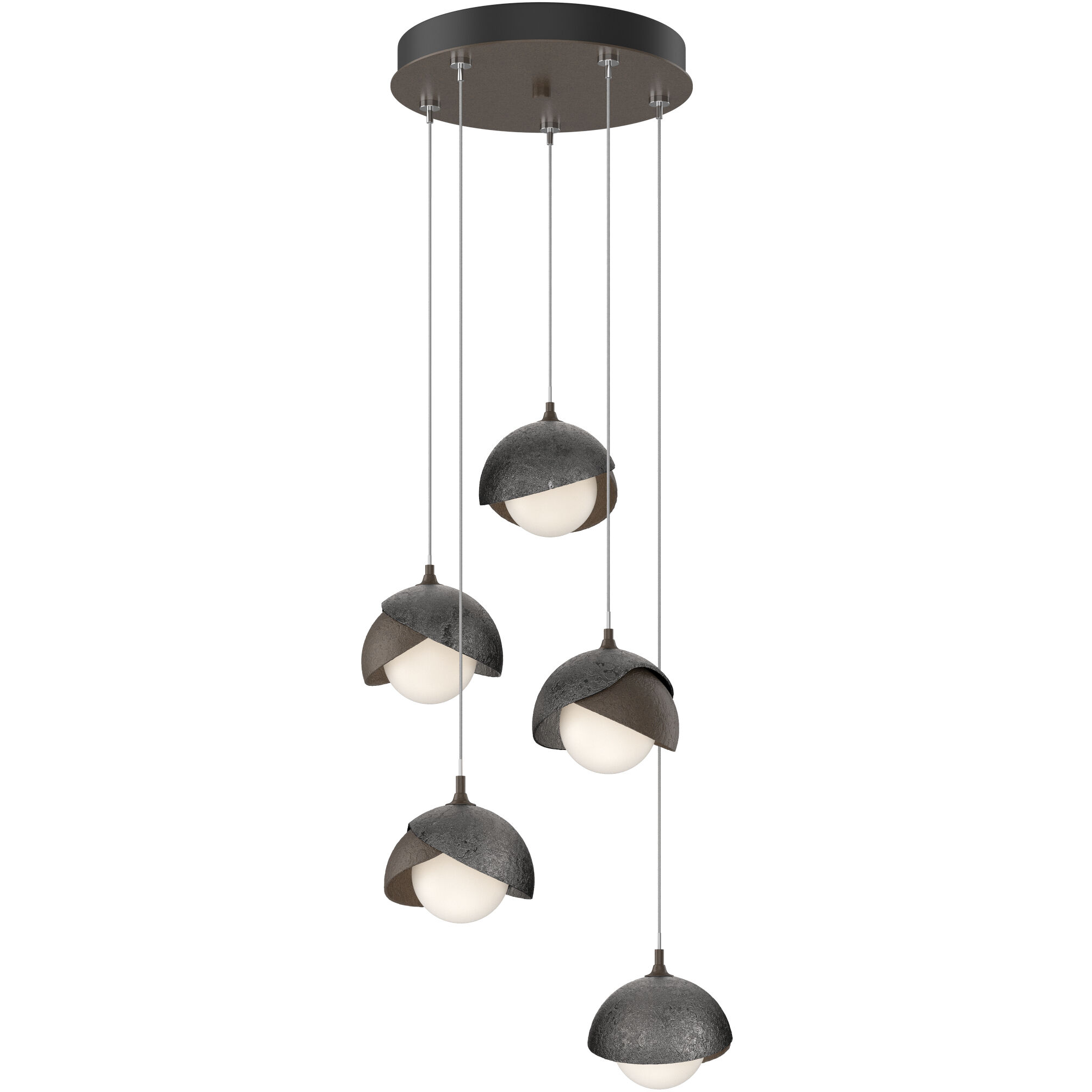 Brooklyn 5 Light 16 inch Bronze and Ink Pendant Ceiling Light