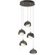 Brooklyn 5 Light 16 inch Bronze and Ink Pendant Ceiling Light