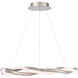 Escapade LED 28 inch Brushed Nickel Pendant Ceiling Light, dweLED