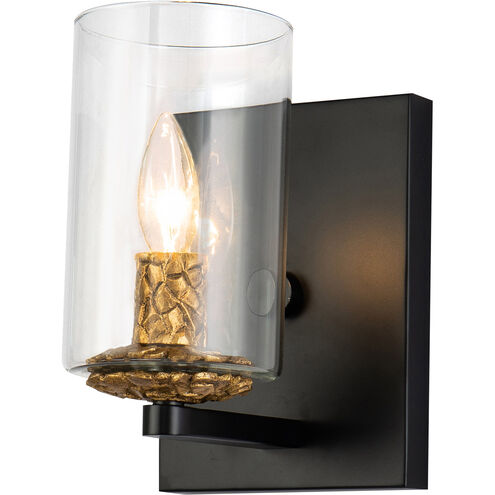 Bolivar 1 Light 6 inch MB Bath Light Wall Light in Matte Black