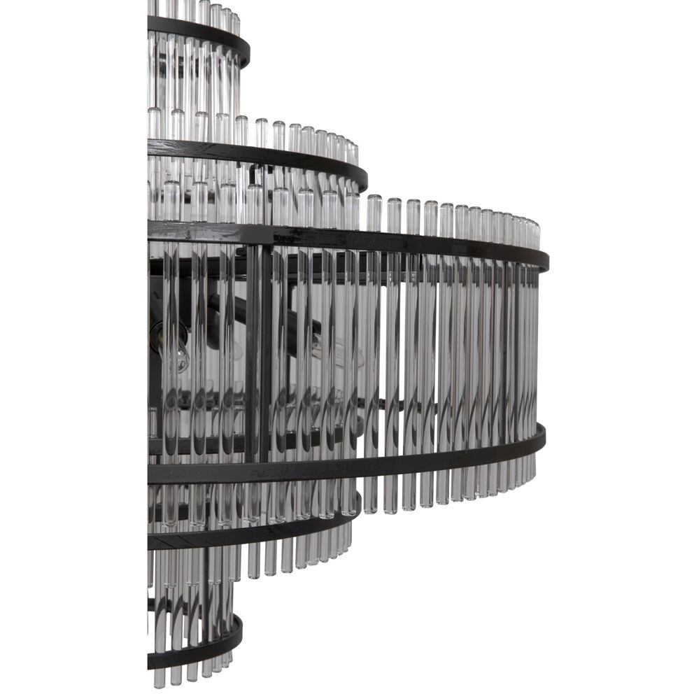 Rowan 8 Light 29 inch Matte Black Chandelier Ceiling Light