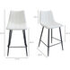 Alibi 37 inch White Counter Stool