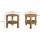 Olsen 22.5 X 21 inch Brown Accent Table