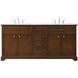 Americana 72 X 22 X 35 inch Teak Vanity Sink Set