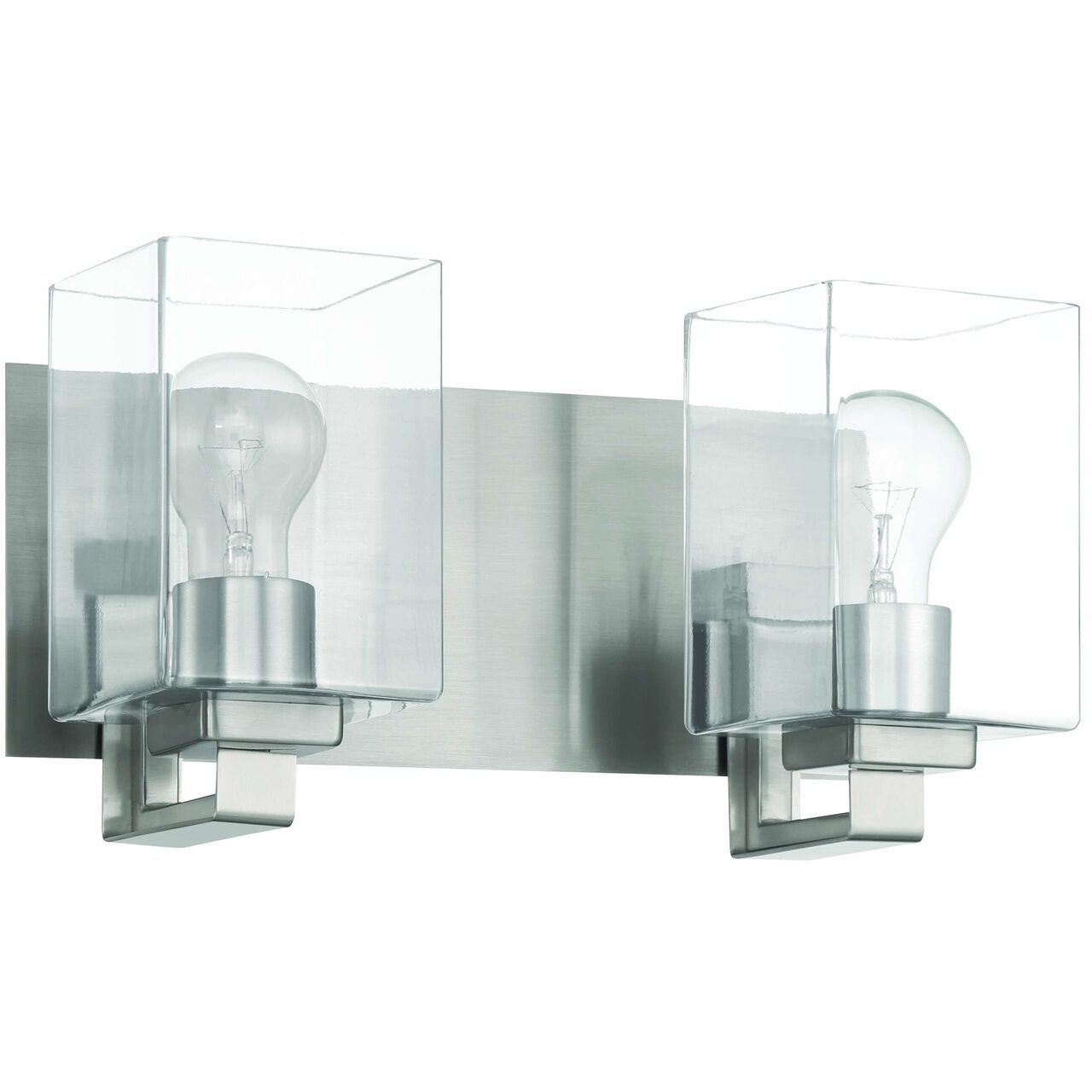 McClane 2 Light 14 inch Brushed Polished Nickel Vanity Light Wall Light