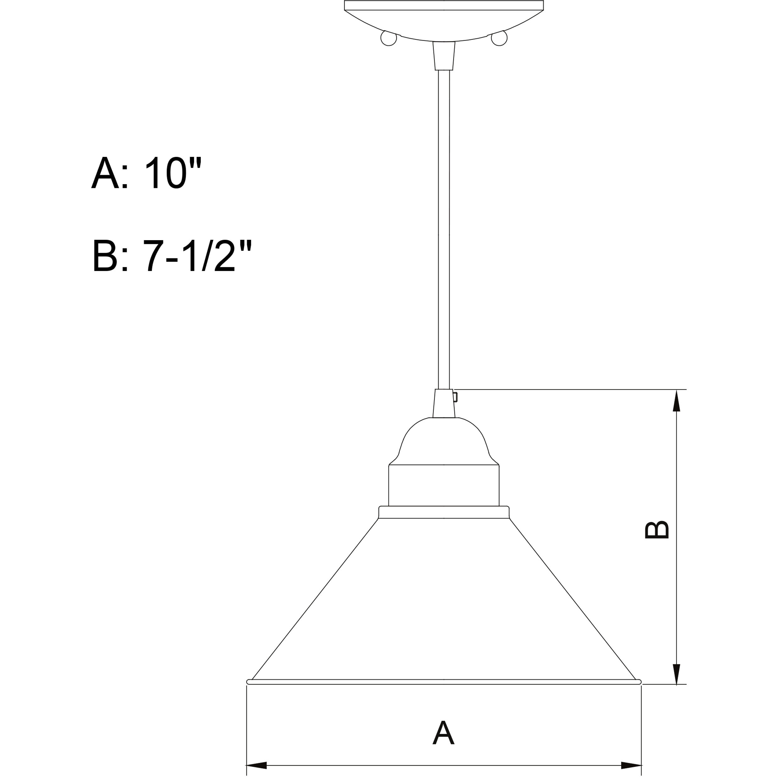 Outland LED 10 inch Brushed Pewter Outdoor Pendant