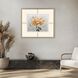 A Rose is a Rose / Parchement Petals White and Beige and Green and Metallic Framed Art, The Studio