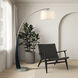 Plimpton 72 inch 100 watt Espresso and Brushed Nickel Arc Floor Lamp Portable Light
