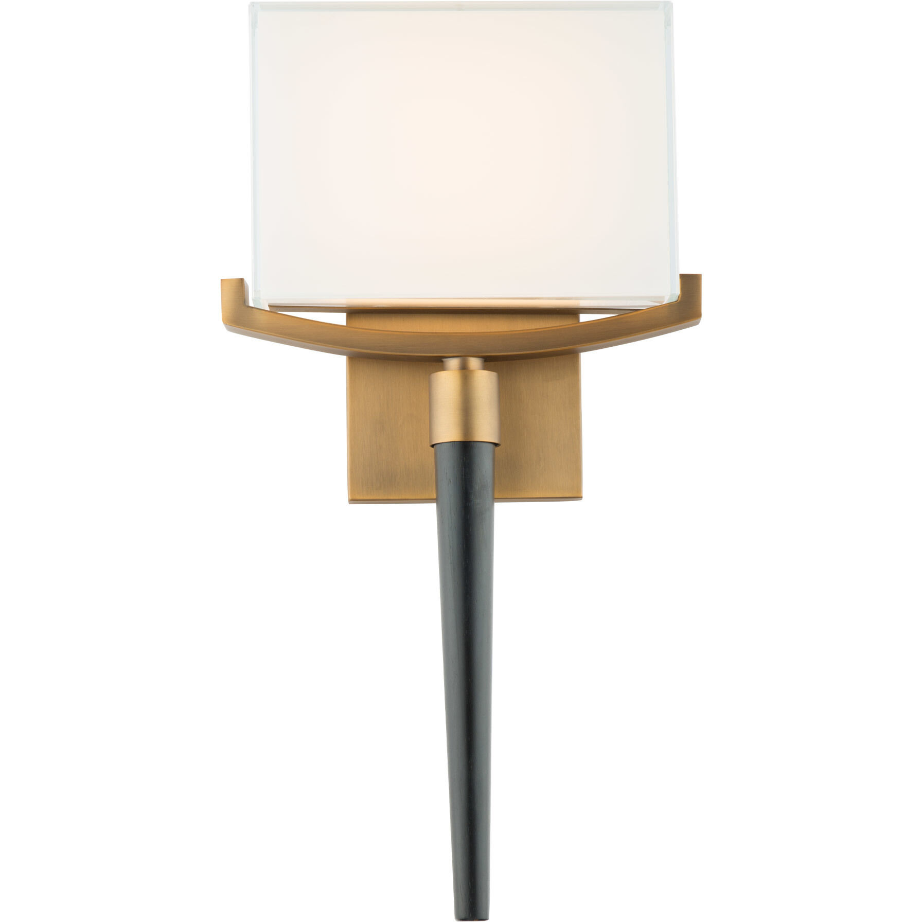 Muse Wall Sconce Wall Light in Aged Brass