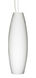 Besa Lighting Tara 1 Light Satin Nickel Pendant Ceiling Light in Opal Matte Glass, Incandescent 1KX-412707-SN - Open Box
