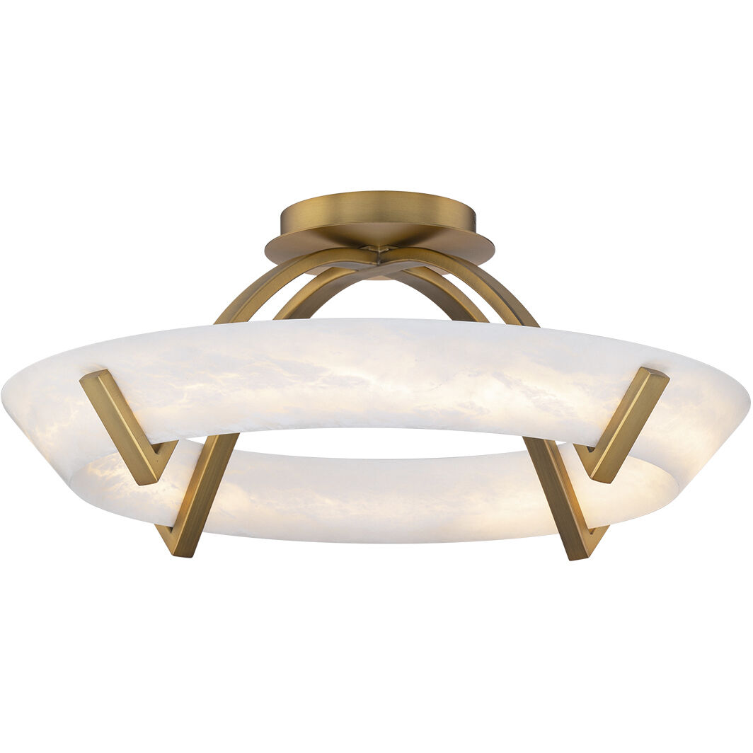 Copa LED 18.9 inch Aged Brass Indoor Ceiling Lighting