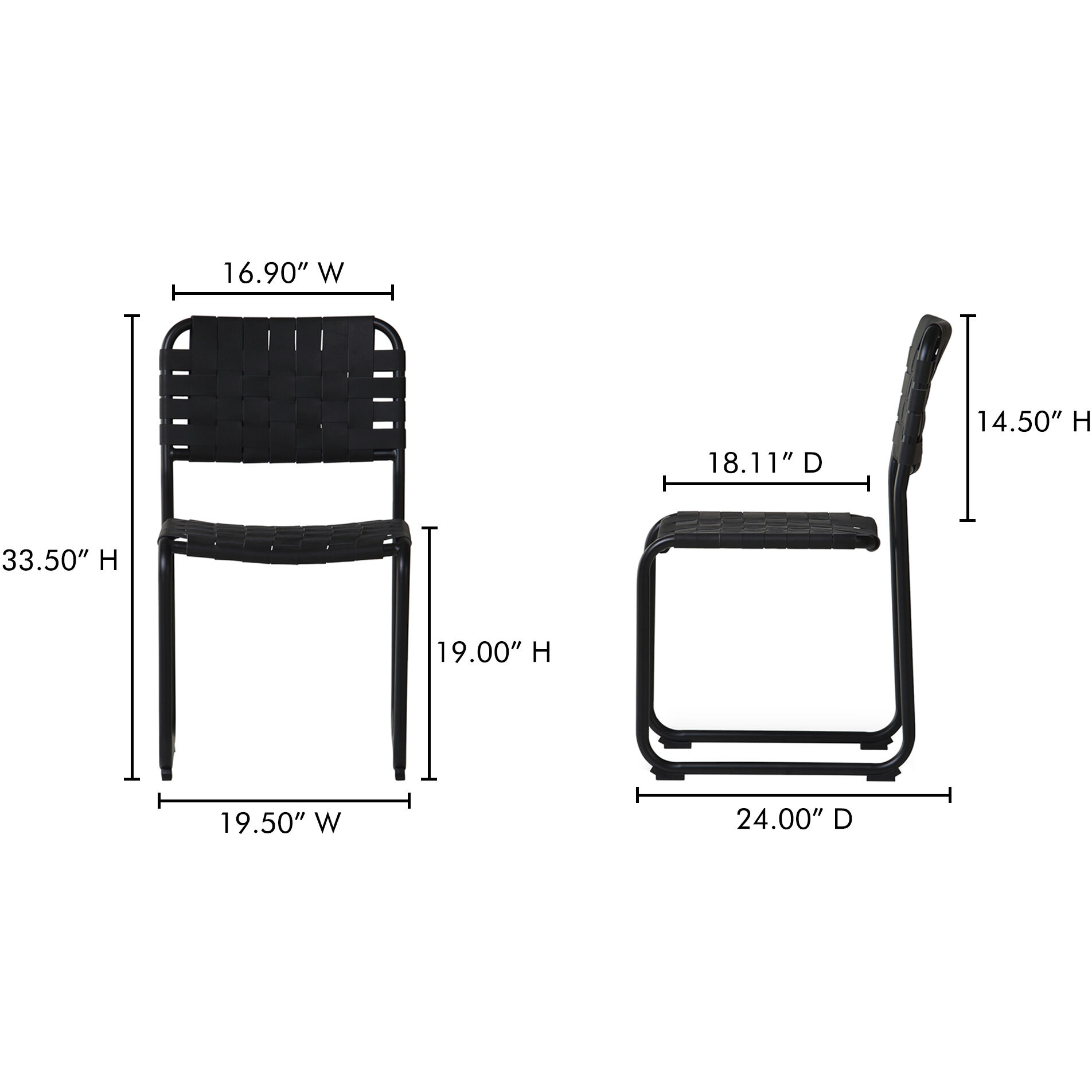 Moma Black Dining Chair