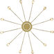 Yep Vario 12 Light 37.5 inch Titanium Gold Chandelier Ceiling Light