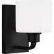 Canfield 1 Light 5.5 inch Midnight Black Wall Bath Fixture Wall Light