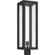 Calen 1 Light 27 inch Textured Black Outdoor Post Lantern