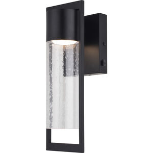 Sawyer LED 14.25 inch Matte Black Outdoor Wall