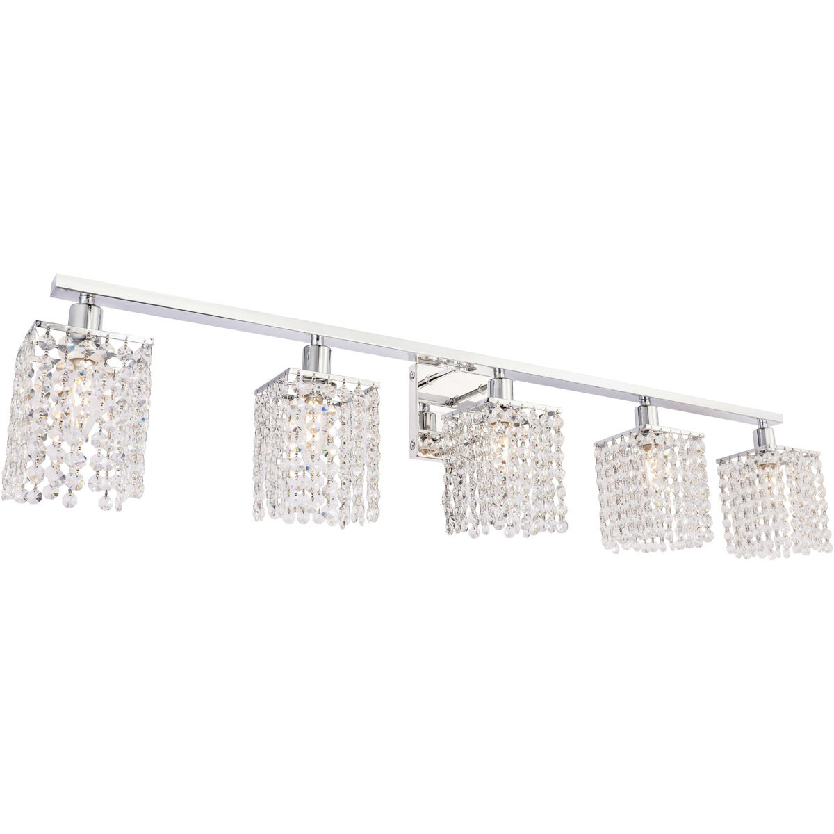 Phineas 5 Light 42 inch Chrome Wall sconce Wall Light